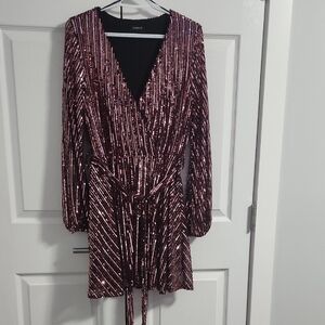 Bardot Pink Sequin Dress